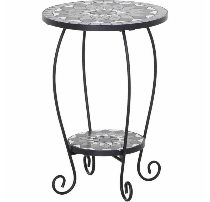 GAUTZSCH Blumentisch in matt schwarz, dunkelgrau - 41x59x41 (BxHxT) von GAUTZSCH