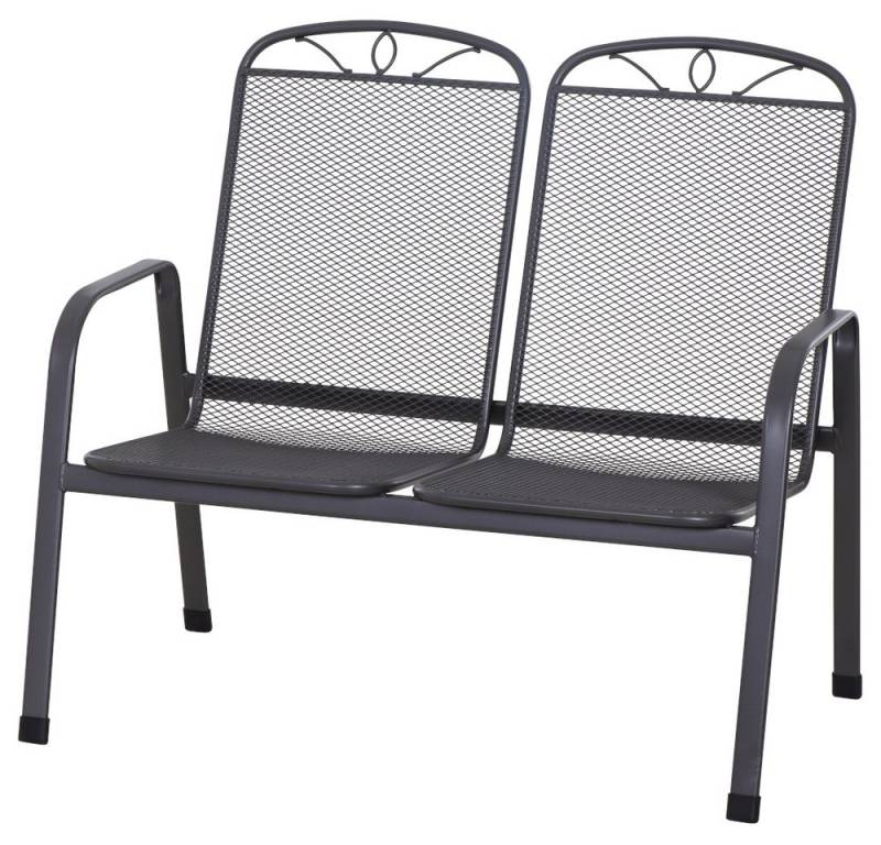GAUTZSCH Gartenbank in matt-anthrazit - 107,5x94x65 (BxHxT) von GAUTZSCH