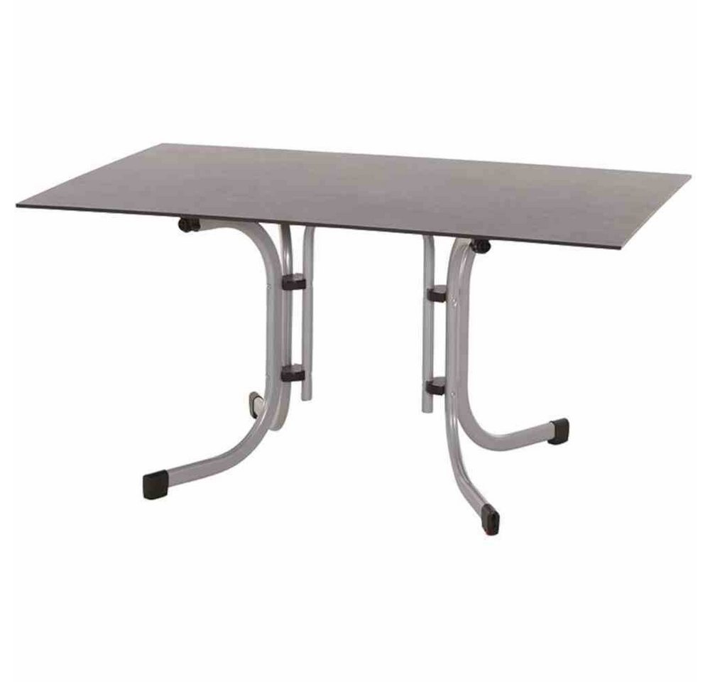 GAUTZSCH Gartentisch in silber, dark stone - 140x70x90 (BxHxT) von GAUTZSCH