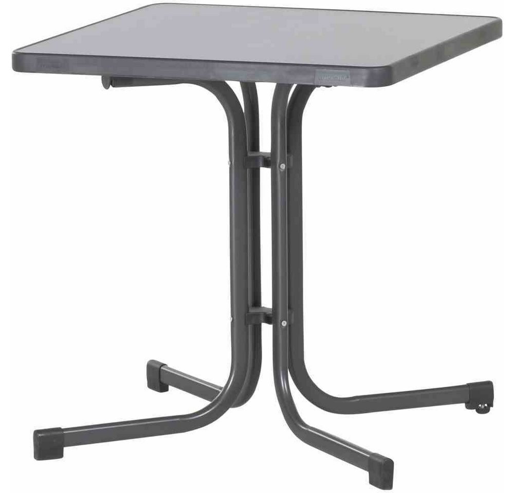GAUTZSCH Klapptisch in anthrazit, Mecalit®-Pro, Stahl - 70x72x70cm (BxHxT) von GAUTZSCH