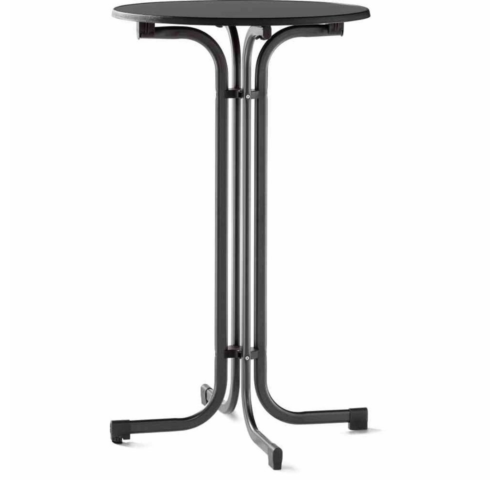 GAUTZSCH Stehtisch in anthrazit, Mecalit®-Pro, Stahl - 112x70cm (HxD) von GAUTZSCH