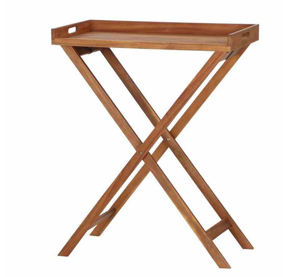 GAUTZSCH Tabletttisch in natur geölt, Akazienholz - 45x99,5x80cm (BxHxT) von GAUTZSCH