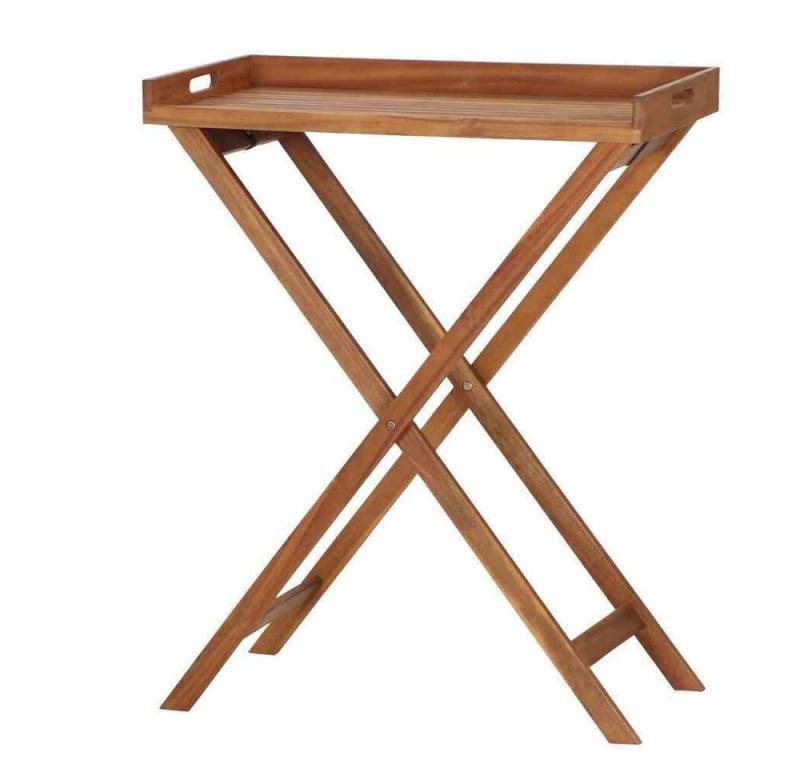 GAUTZSCH Tabletttisch in natur geölt, Akazienholz - 45x99,5x80cm (BxHxT) von GAUTZSCH