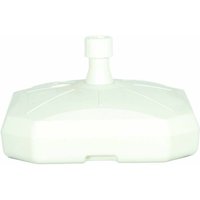 Enne Plastica - Schirmständer 50 Liter, befüllbar, mit Rolle, weiß Polyethylen-HD, für Schirmstöcke 35-55 mm von ENNE PLASTICA