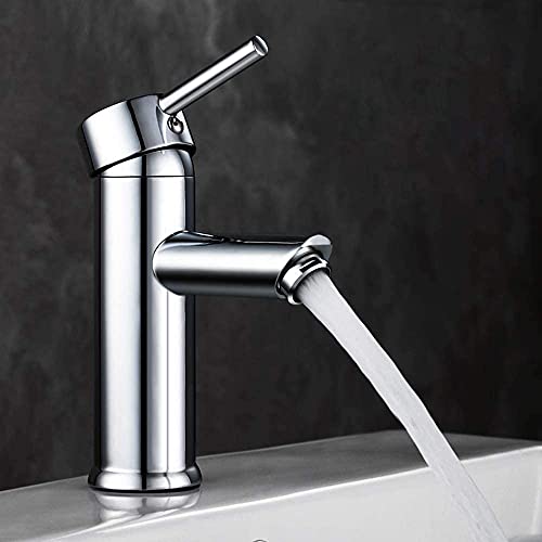 GAVAER Wasserhahn, Waschbeckenarmatur, modern, mit hochwertigem Metalldesign, und Waschbeckenarmatur, verstellbar, warm und kalt, für Waschbecken im Badezimmer von GAVAER