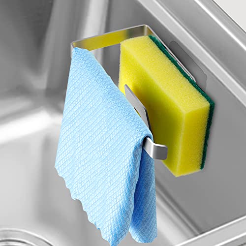 GAViA Schwammhalter Küche, Spülschwammhalter Selbstklebend Küche Organizer Spültuch-Halter 304-Edelstahl Küchenablaufregal Spülbecken Caddy Aufbewahrung Ordnungshelfer, Metallisch GAViA Schwammhalter Küche, Spülschwammhalter Selbstklebend Küche Organizer Spültuch-Halter 304-Edelstahl Küchenablaufregal Spülbecken Caddy Aufbewahrung Ordnungshelfer, Metallisch von GAViA