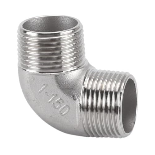 1 STÜCK 304 Edelstahl Außen-/Innengewindebogen, 1/8" 1/4" 3/8" 1/2" 3/4" 1" 90-Grad-Winkelverbinder-Rohrverschraubung(1/4" Female Elbow) von GAWEGBCX