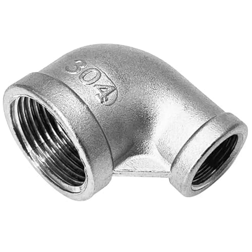 1 Stück 1/4 Zoll 3/8 Zoll 1/2 Zoll 3/4 Zoll 1 Zoll 1-1/4 Zoll Reduzierstück mit Innengewinde, 90-Grad-Rohrverschraubungen aus Edelstahl SS304(1 to 3l8 Inch) von GAWEGBCX