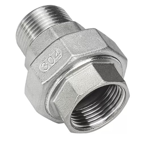 1 stücke 1/4 "" 3/8 "" 1/2 "" 3/4 "" 1 "" 1-1/4 "" 1-1/2 "" 2 "" weiblich Zu Männlich Union Connector Koppler 304 Edelstahl Rohr Fitting(2 Inch) von GAWEGBCX