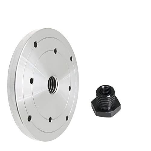 Drehfutter, Planscheibe for Drehbankfutter, 1 Zoll x 8 TPI / M18 x 2,5 / M33 x 3,5 Gewindeflanschplatte Fräsfutter for Holzdrehwerkzeuge(150mm M18x2.5) von GAWEGBCX