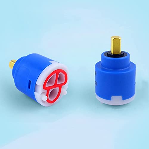 Ersatzkartusche for Wasserhahn, 18/22/25/31 mm, Keramikscheibenkartusche, Wassermischbatterie, Innensteuerung, Küchen- und Waschbeckenhahnventil(H-25mm) von GAWEGBCX