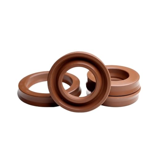 Y-Typ-Hydraulikdichtung for Radialwellen (ID x OD x THK), ID 45–65 mm, Kolbenstange aus Fluorkautschuk, einzelne Lippe, U-förmige Tasse(45x53x6(1pcs)) von GAWEGBCX