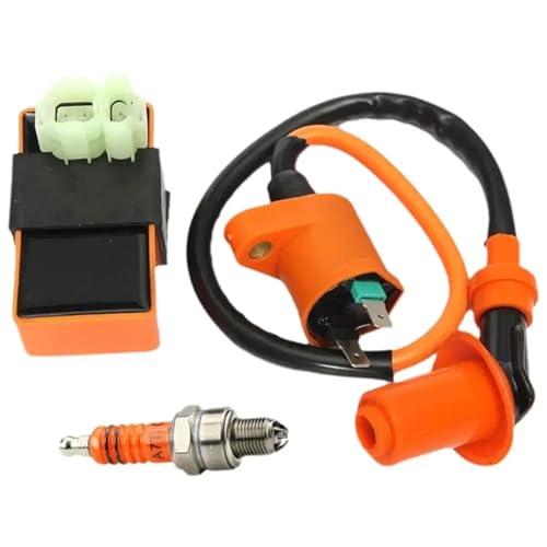 GAYCLG Zündungskabel Box Zündung Gleichrichter Zündspule Für GY6 50cc 125cc Moped Roller Atv Go-Karts Ignition Coil(Set) von GAYCLG