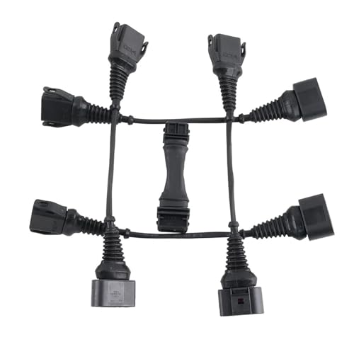 GAYCLG Zündungskabel Kfz-Zündsystem 1,8 T bis 2,0 T FSI-Spulenumbau und ICM-Löschkabelbaum-Set passend für Audi, passend für VW Ignition Coil(3 to 4 Contacts) von GAYCLG