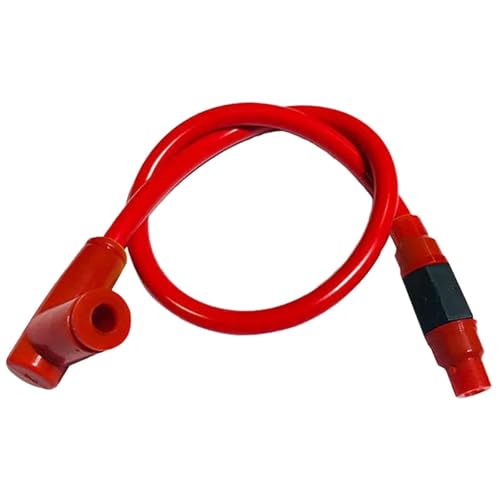 GAYCLG Zündungskabel Universal Motorrad Zündspule Zündkerze Power Kabel Für Dirt Bike ATV Roller Moped Zündkerze Ignition Coil(Red) von GAYCLG