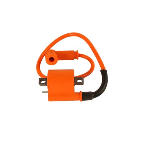 GAYCLG Zündungskabel Zündspule Moped Roller ATV Quad Motorrad Motor Teile Universal Ignition Coil(Orange) von GAYCLG
