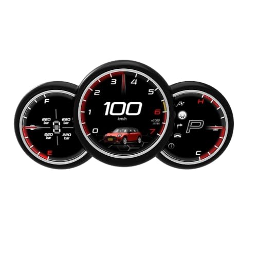 Head-up-Display Passend für BMW MINI Cooper R56 R55 R57 2006-2014 3,4 Zoll Auto-LCD-Digital-Dashboard-Cluster-Instrumententafel-Tachometer Smart Speedometer Head-up-Display Passend für BMW MINI Cooper R56 R55 R57 2006-2014 3,4 Zoll Auto-LCD-Digital-Dashboard-Cluster-Instrumententafel-Tachometer Smart Speedometer von GAYCLG
