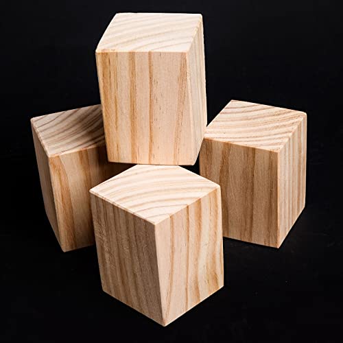 Massivholz-Möbelbeine, 4 Stück, Tischbeine aus Holz, Sofa, Schrank, Schreibtisch, Couchtisch, Esstisch, Stützbeine, Verschiedene Größen, Möbelfüße zur Möbelerhöhung, Holz-6 x 6 x 10 cm von GArcan