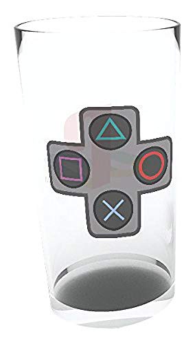 PLAYSTATION - Large Glass - 400ml - Buttons - box von GB eye