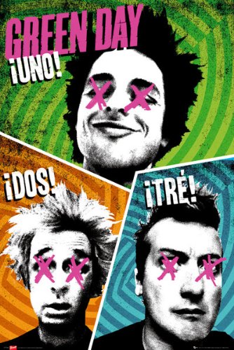 GB Eye 61 x 91,5 cm Green Day Poster Trio Maxi von GB eye