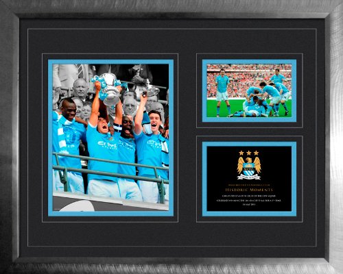 GB Eye "Manchester City, FA Cup Win 5.105,4–27,9 cm gerahmt und montiert Hochwertiger Fotodruck, Mehrfarbig, 40 x 50 cm von GB eye