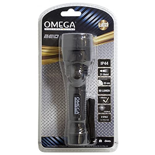 Omega LED Taschenlampe 3W Taschenlampe Gummi Notlicht von GB TRADE S.R.L.
