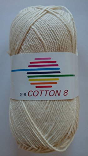 G-B Wolle Cotton 8, Farbe:1440 natur von GB Wolle