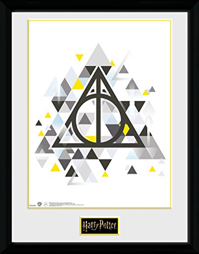 GB Eye Ltd Harry Potter, Todes Pixel Kunstdruck, gerahmt, 30 x 40 cm, Holz, verschiedene, 52 x 44 x 3 cm von GB eye