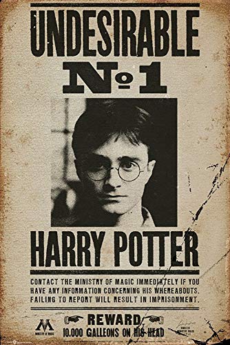 GB eye Harry Potter Maxiposter, Holz, Undesirable No 1, 61 x 91,5 cm von GB eye