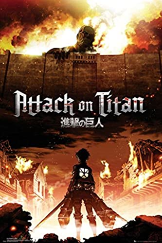 GB Eye 61 x 91,5 cm "Schlüssel Art" Attack on Titan Maxi Poster, mehrfarbig von GB eye