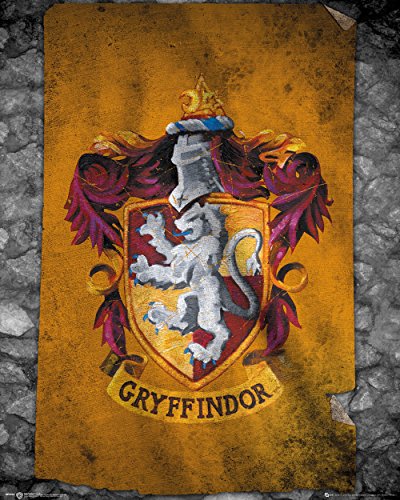 GB eye LTD Harry Potter Gryffindor Flagge Mini Poster 40 x 50 cm Holz Verschiedene 65 x 3,5 x 3,5 cm von GB eye