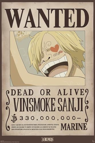 GB eye - One Piece Maxi Wanted Sanji Poster (91,5 x 61 cm) von GB eye