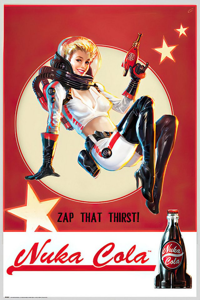 GB eye Poster Fallout 4 Poster Nuka Cola Zap that Thirst! 61 x 91,5 cm von GB eye