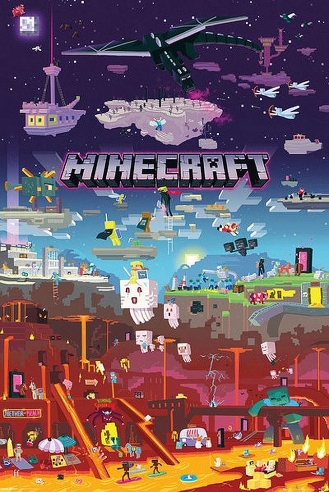 GB eye Poster Minecraft Poster World Beyond 61 x 91,5 cm GB eye Poster Minecraft Poster World Beyond 61 x 91,5 cm von GB eye