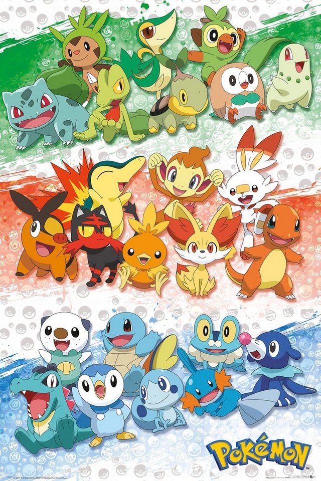 GB eye Poster Pokémon Poster First Partners 61 x 91,5 cm GB eye Poster Pokémon Poster First Partners 61 x 91,5 cm von GB eye