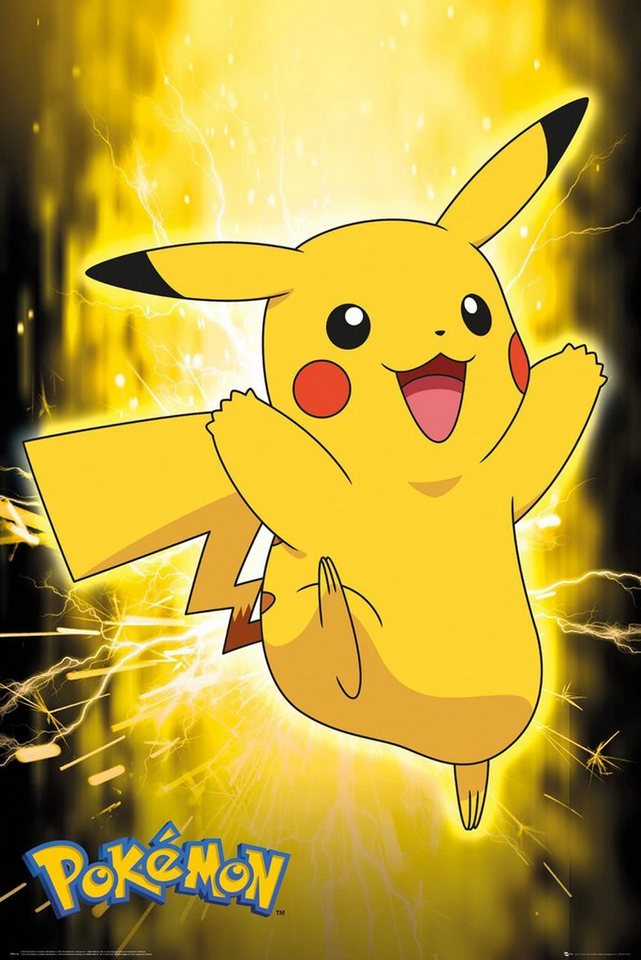 GB eye Poster Pokémon Poster Pikachu Neon 61 x 91,5 cm von GB eye