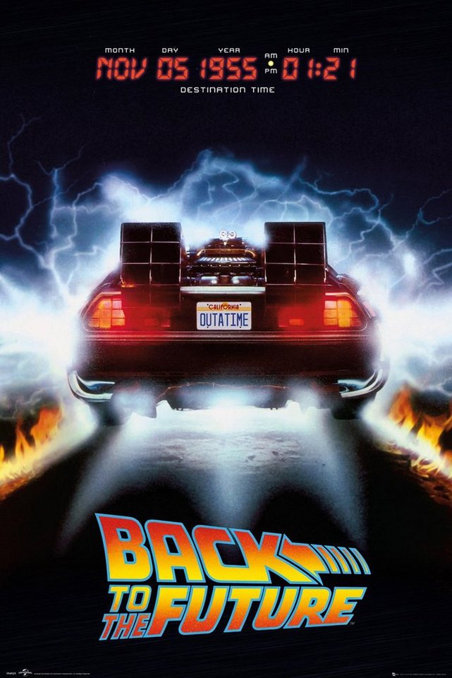 GB eye Poster Zurück in die Zukunft Poster Delorean 61 x 91,5 cm von GB eye