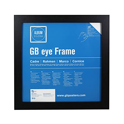 GB eye Schwarzer Albumrahmen, 31,5 x 31,5 cm, Holz, 41 x 41 x 3,8 cm von GB eye