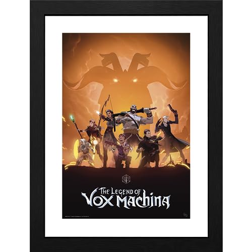 GB eye - The Legend of Vox Machina Gerahmter Kunstdruck Key Art (30 x 40 cm) von GB eye