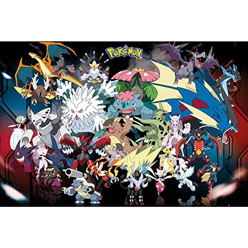 Pokémon Mega Evolution Poster. Offiziell lizenziert von GB eye