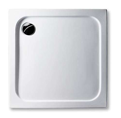 Acryl Duschwanne 100 x 100 cm superflach 2,5 cm, rechteckig weiß Dusche/Duschtasse/Brausewanne von GB