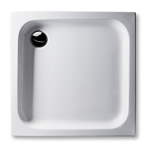 Acryl Duschwanne 80 x 80 cm, 15cm tief, rechteckig weiß Dusche/Duschtasse/Brausewanne von GB