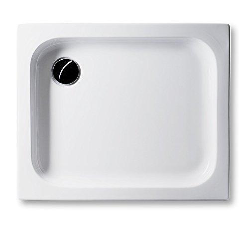 Acryl Duschwanne 90 x 75 cm flach 6,5 cm, rechteckig weiß Dusche/Duschtasse/Brausewanne von GB