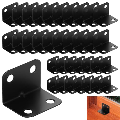 GBACHOOSE 35 Stück Winkelverbinder 23x23MM, Winkel Schwarz, Winkel Metall Metallwinkel 90 Grad für Innen- und Außenbereich, Befestigen und Reparieren von Möbeln GBACHOOSE 35 Stück Winkelverbinder 23x23MM, Winkel Schwarz, Winkel Metall Metallwinkel 90 Grad für Innen- und Außenbereich, Befestigen und Reparieren von Möbeln von GBACHOOSE