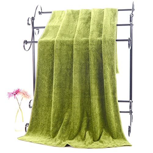 GBCJ 6-Farbiges Mikrofaser-Badetuch Korallen-Fleece-Handtuch 70 * 140Cm Dickes Und Schnell Trocknendes Handtuch Handtuch Absorbierendes Erwachsenes Wasserfaser-Weiches Handtuch, 01,70X140Cm 280G von GBCJ