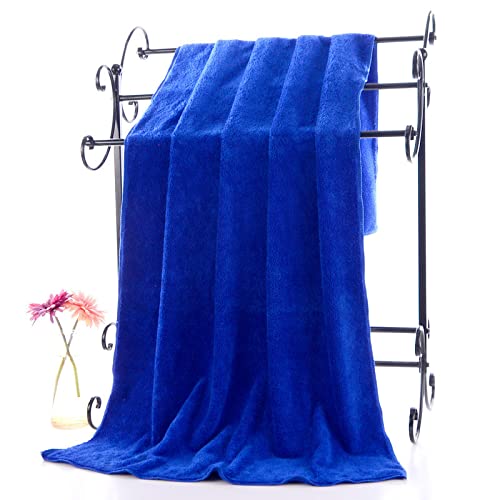 GBCJ 6-Farbiges Mikrofaser-Badetuch Korallen-Fleece-Handtuch 70 * 140Cm Dickes Und Schnell Trocknendes Handtuch Handtuch Absorbierendes Erwachsenes Wasserfaser-Weiches Handtuch, 03,70X140Cm 280G von GBCJ