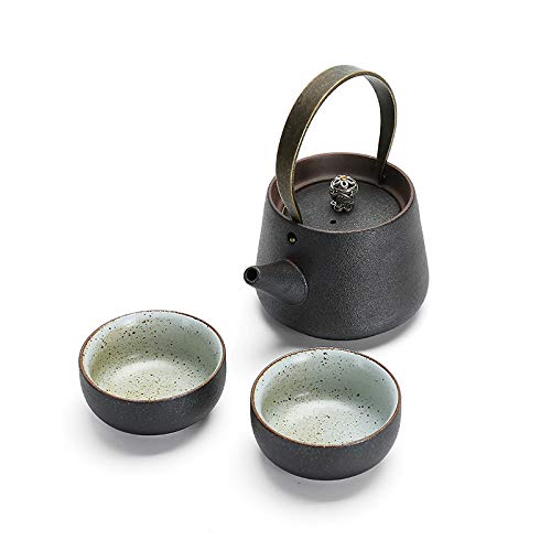 Teeservice Japanische trockene Blase Keramik Kung Fu Tee-Set nach Hause einfache tragbare Reise Steinzeug schnelle Tasse Tasse einen Topf zwei Tasse von GBCJ
