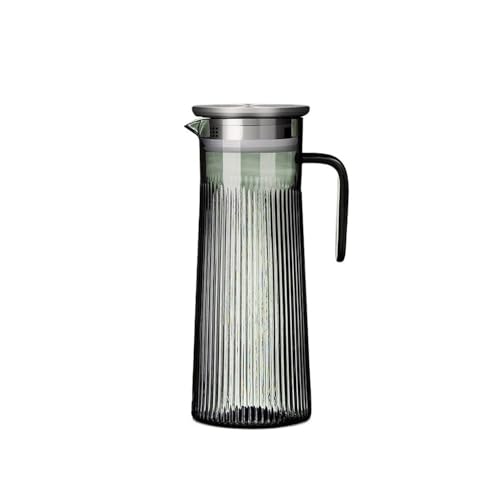Eistee Wasserkrug Kalter Wasserkocher Acryl Saftkrug Getränk Saft Wasserkrug Transparenter Wasserkrug mit Filter Saft(Mittel) von GBEVAUEIO