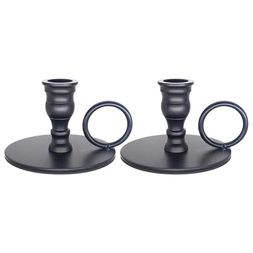 Kandelaber 2 stücke Kegel Kerzenhalter Metall Kerze Stick Halter Indoor Retro Tablett Dekoration Home Leuchter Deko von GBEVAUEIO