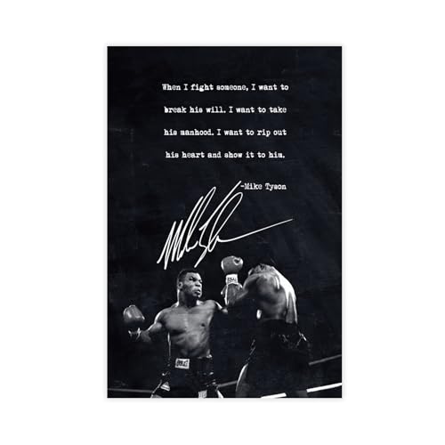 GBFRE Mike Tyson Poster, Boxposter, 58 Stück, Leinwandposter, Schlafzimmer-Dekor, Sportlandschaft, Büro, Raumdekoration, Geschenk, ungerahmt, 50 x 75 cm GBFRE Mike Tyson Poster, Boxposter, 58 Stück, Leinwandposter, Schlafzimmer-Dekor, Sportlandschaft, Büro, Raumdekoration, Geschenk, ungerahmt, 50 x 75 cm von GBFRE